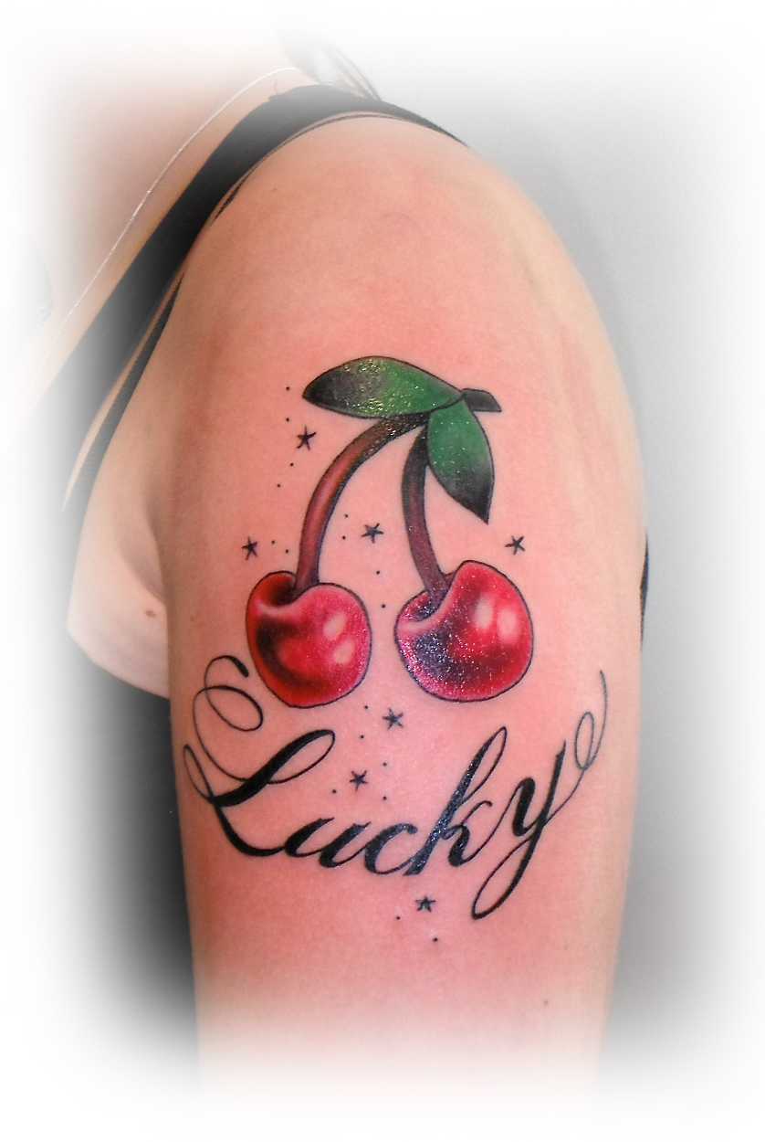Cherry tattoo in y2k 1990s 2000s style Emo goth element design Old  school tattoo Vector illustration 15083989 Vector Art at Vecteezy